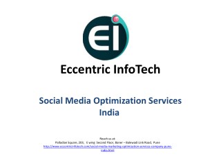 Social Media Optimization Services India - Eccentric Infotech