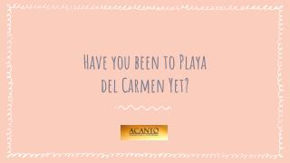 Have you been to Playa del Carmen Yet?
