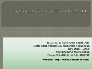 Cheating Playing Cards Device in Delhi