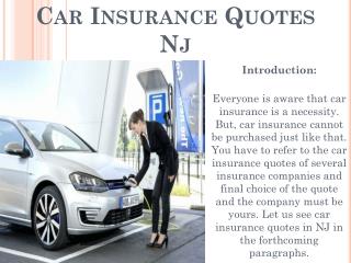 Car Insurance Quotes Nj