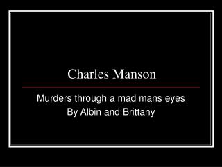 Charles Manson