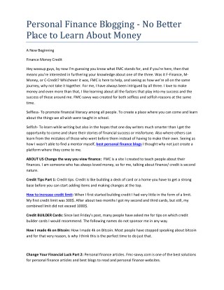 personal finance tips