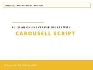 Start An Online Classifieds App with Carousell script