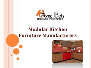 Modular Kitchen Furniture Manufacturers