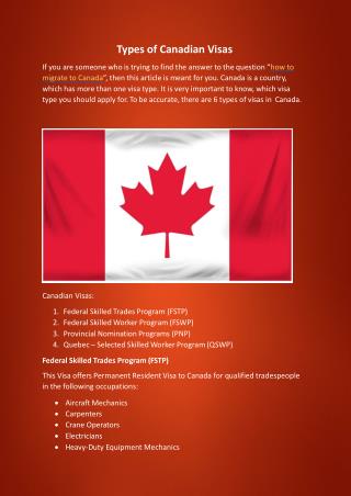 Canada Visa Services | Immigration Services - Canada