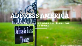 Reflective Address Signs - Address America