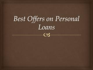 Best Offers on Personal Loan in Uae