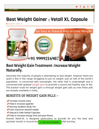 Best Weight Gainer