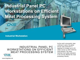 Industrial Panel PC Workstations On Efficient Meat Processing System