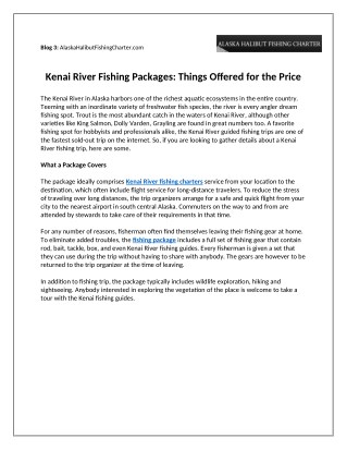 Kenai River Fishing Packages: Things Offered for the Price