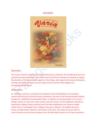 Varia Book