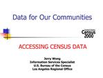 Data for Our Communities