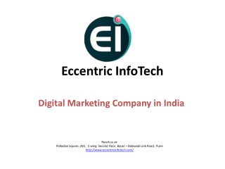 Digital Marketing Company, Agency in Pune, India - Eccentric