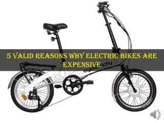5 Valid Reasons Why Electric Bikes Are Expensive