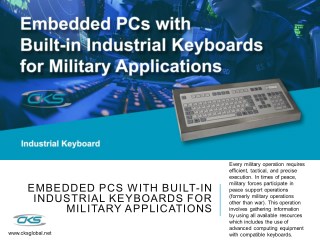 Embedded PCs with Built-in Industrial Keyboards for Military Applications
