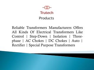 Transformer Manufacturers In India