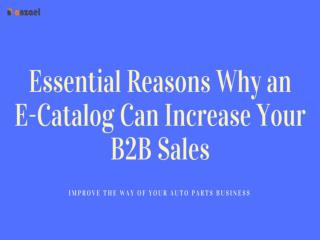 Essential Reasons Why an E-Catalog Can Increase Your B2B Sales