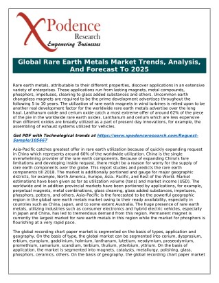 Global Rare Earth Metals Market : Roadmap to Win and Drive Customer Value