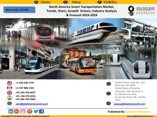 North America Smart Transportation Market Trends Analysis, Outlook, Forecast 2016-2024