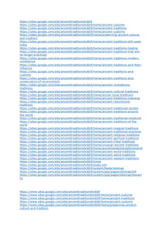 List of Ancient Traditions URL's