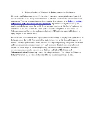 Railways Institute of Electronic & Telecommunication Engineering