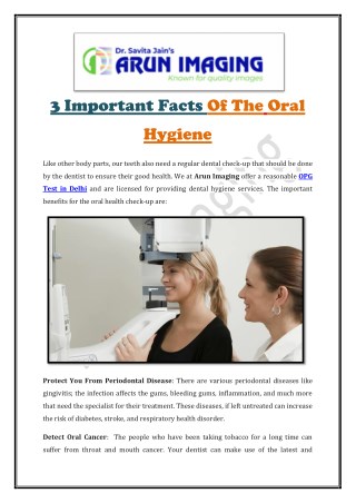3 Important Facts Of The Oral Hygiene
