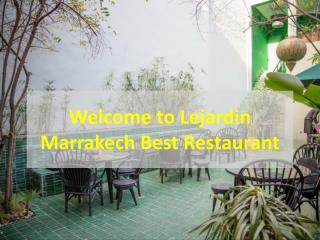 Marrakech Best Restaurant