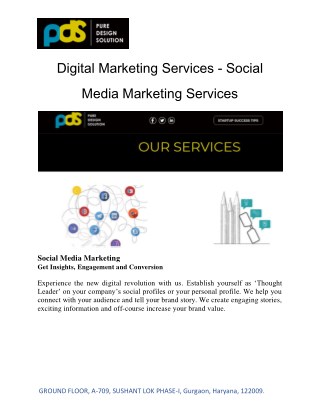 Digital Marketing Services - Social Media Marketing Services| Pure Design Solution