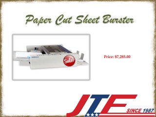 Shop The Most Versatile Paper Cut Sheet Burster