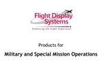 Products for Military and Special Mission Operations