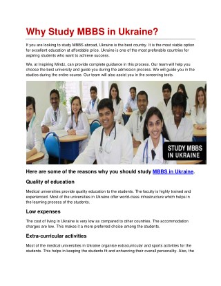 Why Study MBBS in Abroad?