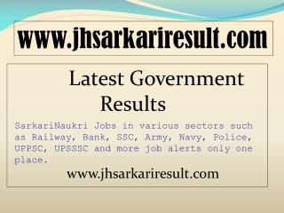 Latest Government Results