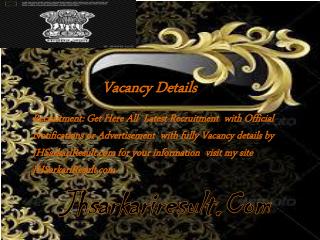 Vacancy Details