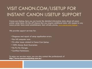 Canon.com/ijsetup |How to setup your printer | www.canon.com/ijsetup