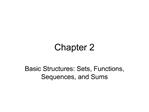 Basic Structures: Sets, Functions, Sequences, and Sums