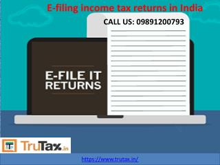 What is an ITR filing? 09891200793