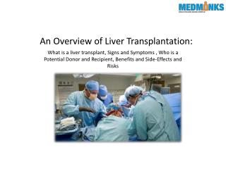 An Overview of Liver Transplant-MedMonks
