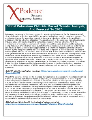 Harnessing Emerging Business Opportunities through Potassium Chloride Market