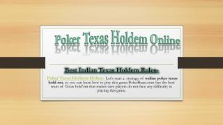 Poker Texas Holdem Online