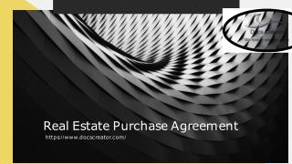 Real Estate Purchase Agreement