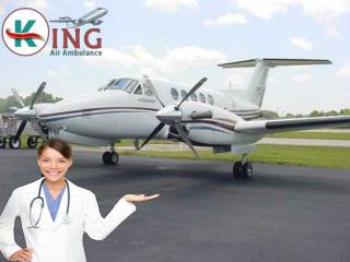 Modern Medical ICU King Air Ambulance in Raipur