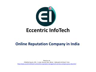 Online Reputation Management Company in India - Eccentric Infotech