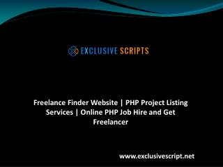 Freelance Finder Website | PHP Project Listing Services | Online PHP Job Hire and Get Freelancer