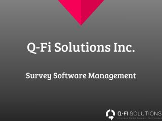 Survey Management Software