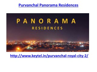 Purvanchal Panorama Residences luxurious flats in Greater Noida