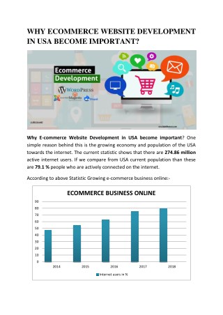 ECommerce Website Development in USA