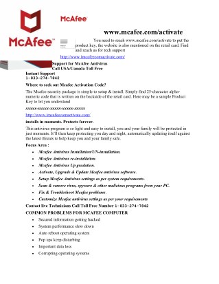 mcafee.com activation