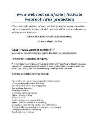 webroot antivirus canada