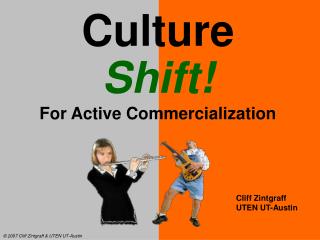 Culture Shift! For Active Commercialization