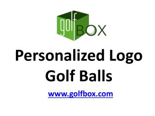 Personalized Logo Golf Balls - golfbox.com